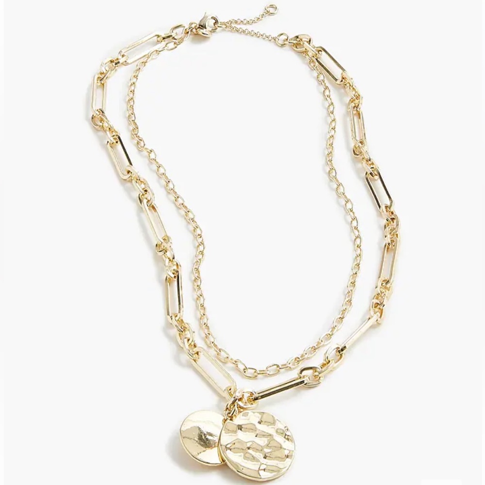 J Crew Chunky Gold Layering Necklace NWT